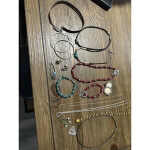 Sterling Silver 925 Jewelry Lot 16 Pieces 154 Approx Grams Mix